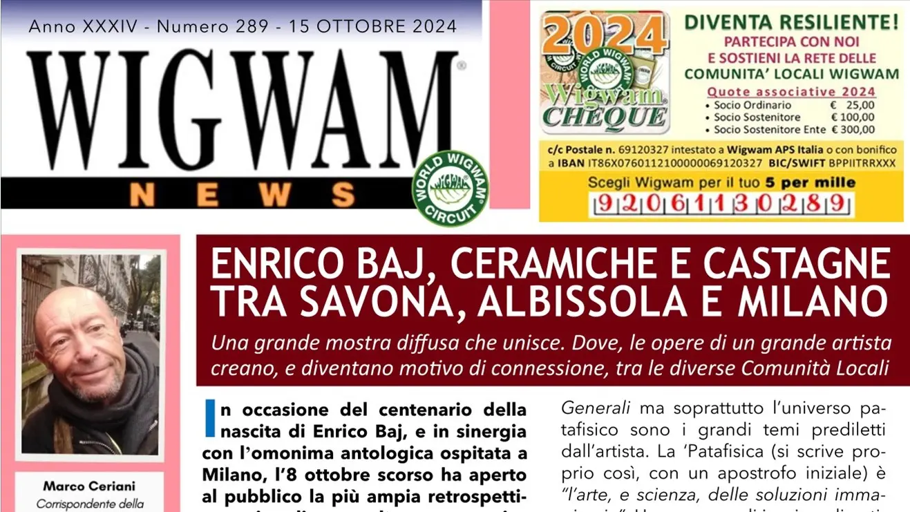 Enrico Baj, ceramiche e castagne tra Savona, Albissola e Milano