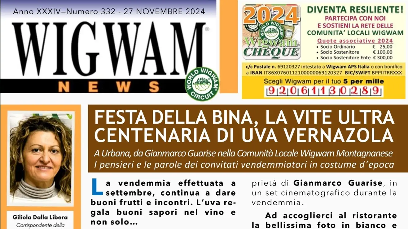 Festa della Bina, la vite ultracentenaria di Uva Vernazola