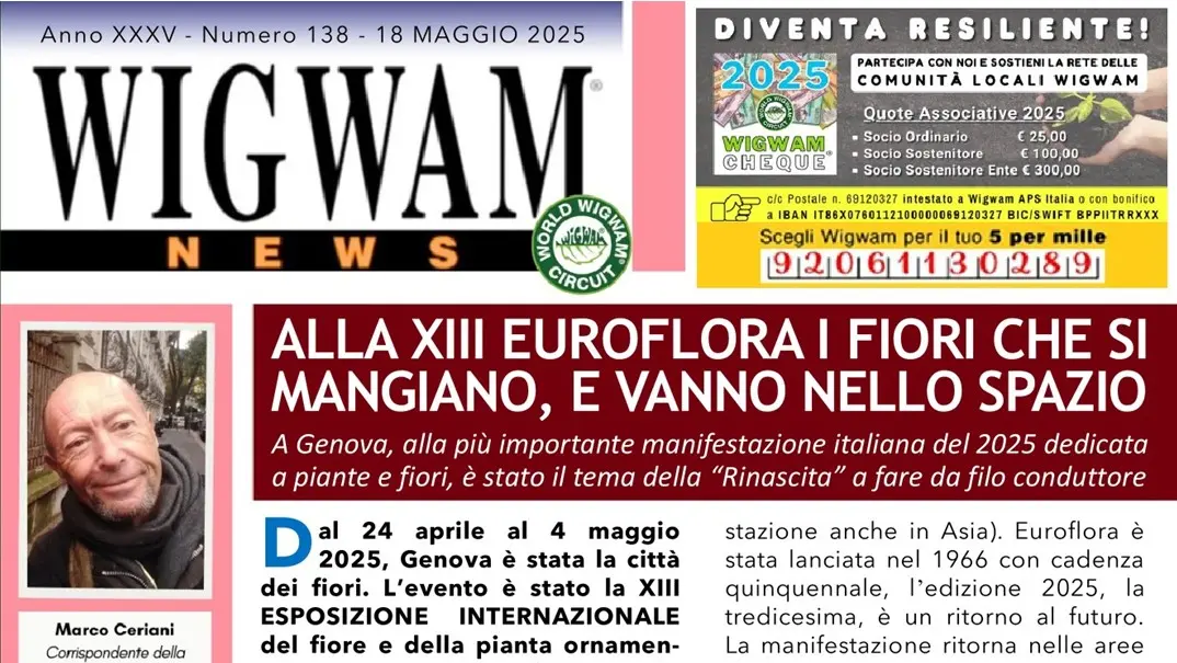 Alla XIII Euroflora i fiori che si mangiano, e vanno nello spazio